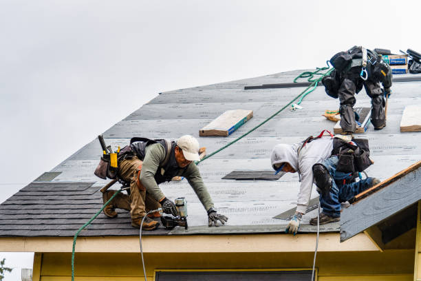 Professional Gutter Installation technician working in Great Cacapon, WV